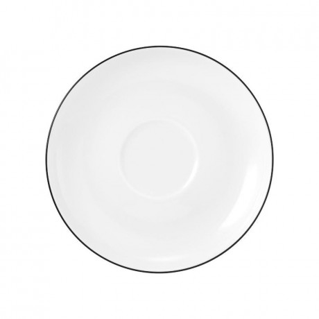 Seltmann Weiden Seltmann Weiden Lido Black Line Kombiuntertasse 14,5 cm Блюдце комбинированное Seltmann Weiden Lido Black Line 14,5 см
