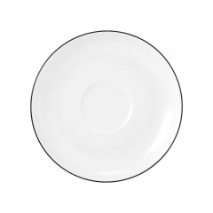 Seltmann Weiden Seltmann Weiden Lido Black Line Kombiuntertasse 14,5 cm Блюдце комбинированное Seltmann Weiden Lido Black Line 14,5 см