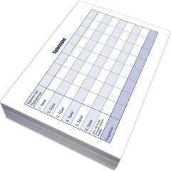 RNK Verlag Block Wurfelspiel-Gewinnblatt Блок Craps Выигрышная рука