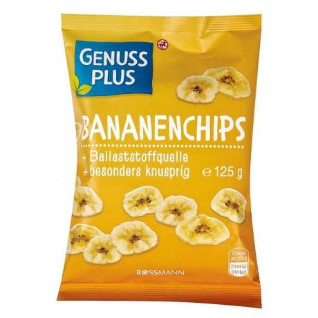 GENUSS PLUS Bananenchips 125 г