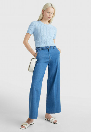 Tommy Hilfiger CABLE SHORT SLEEVE Print T-shirt vessel blue CABLE SHORT SLEEVE Футболка с принтом сосуд синий