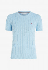 Tommy Hilfiger CABLE SHORT SLEEVE  Print T-shirt vessel blue CABLE SHORT SLEEVE Футболка с принтом сосуд синий