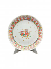 Тарелка сервировочная винтажная Rosenthal с рождественским декором, фарфор, 28 см, Германия, 1970-80гг.