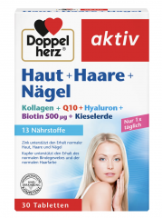 Doppelherz Haut+haare+nagel Tabletten (30 шт.) Доппельгерц Таблетки для волос 30 шт.