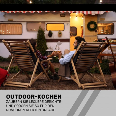 JUNG JUNG Gaskocher mobiler Campingkocher Gaskocher + 8 Kartuschen Gas, Autark verwendbar, (Gaskocher Notfall, Kartuschenkocher, Butangaskocher, praktischem Transportkoffer, erhitzen  aufwarmen Lebensmittel), mobiler Gaskocher, Outdoor geeignet Camping Ko