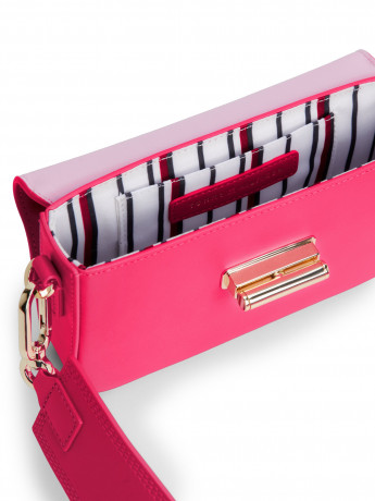 Tommy Hilfiger TURNLOCK JOURNEE Handbag bright cerise pink ПОВОРОТНОЕ ПУТЕШЕСТВИЕ Сумочка ярко-вишнево-розовый