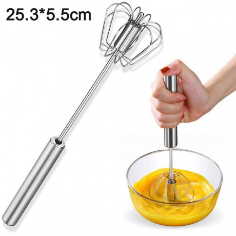 Devenirriche Devenirriche Stabmixer Hand Push Schneebesen Blender, Edelstahl Eierschlagel  Ручной блендер Devenirriche, ручной венчик, венчик для яиц из нержавеющей стали