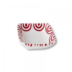 Gmundner Keramik Gmundner Keramik Rotgeflammt Schalchen quadratisch 9x9x3,4 cm Керамическая чаша Gmundner с красным пламенем квадратная 9x9x3,4 см