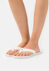 Tommy Hilfiger GLITTER WRAP BEACH T-bar sandals ecru GLITTER WRAP BEACH Сандалии с Т-образной перемычкой экрю