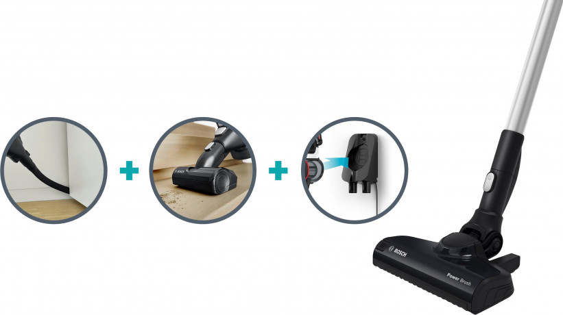 BOSCH BOSCH Akku-Stielstaubsauger Unlimited BKS611MTB, beutellos, besonders leicht nur 2,3 kg schwer  Беспроводной пылесос BOSCH Unlimited BKS611MTB, без мешка, очень легкий всего 2,3 кг