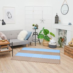 LittleTom Puzzlematte Uni Hellblau Braun 20 Teile Коврик-пазл Uni голубой коричневый 20 деталей