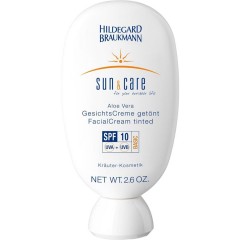 Hildegard Braukmann Sun &amp; Care Aloe Vera Pflegecreme Солнцезащитный крем, getont SPF 10 / 75 мл
