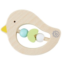 bieco Greifling Baby Beissring Vogel aus Holz Spielzeug mit Holzperlen Zahnungshilfe Beissringe Игрушка-клатч детский прорезыватель для зубов птичка из дерева игрушка с деревянными бусинами прорезыватель для зубов прорезыватель для зубов