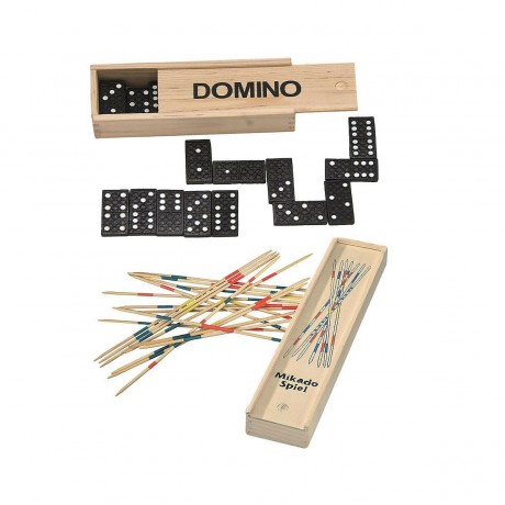 Woodyland Holzspielzeug Spielset Domino und Mikado Набор деревянных игрушек Домино и Микадо