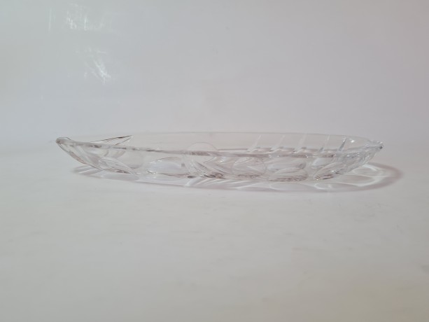 Тарелка для фруктов винтажная ECHT, хрусталь, 23 х 10 см, Германия 1970-80гг.