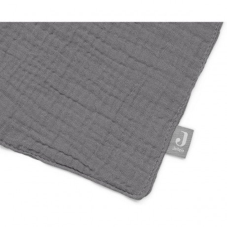 jollein Schmusetuch bunny ears storm grey Одеяло заячьи ушки штормово-серые