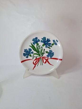 Bauscher Weiden Bavaria Винтажная тарелка "Васильки", 24 см, Германия, 1960-70гг.