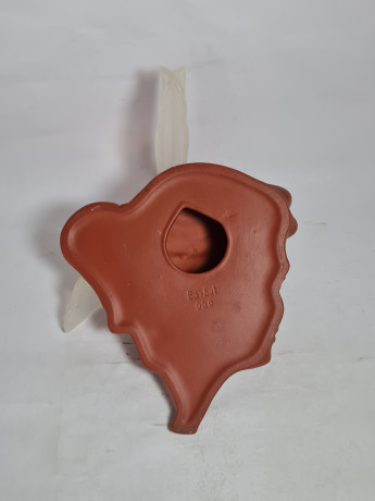 Панно декоративное винтажное Wormser Terra Sigillata / Barbel"Лицо женщины", керамика, 20 х 18 см, Германия, 1970-80гг.