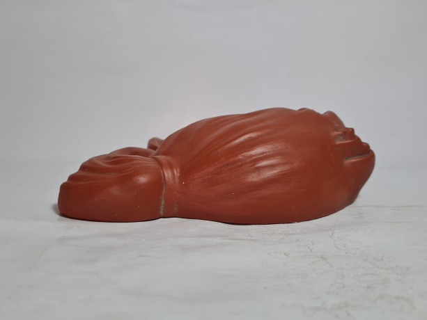 Панно декоративное винтажное Wormser Terra Sigillata / Barbel"Лицо женщины", керамика, 20 х 18 см, Германия, 1970-80гг.