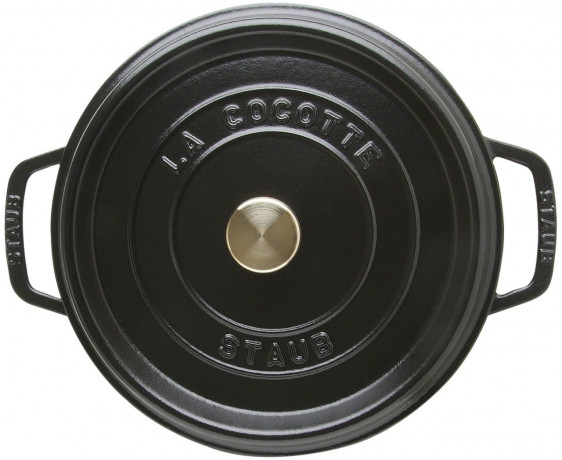 Staub Staub Br\u00e4ter Cocotte 24cm rund  schwarz Staub Br>4ter Кокотка 24см круглая