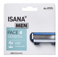 ISANA Pace 4 Rasierklingen Лезвия для бритвы 4 лопасти 4 шт.