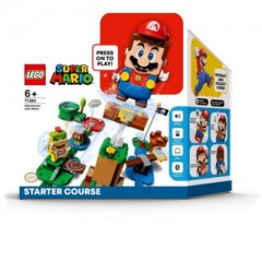 LEGO Super Mario 2er Set: 71360 Abenteuer mit Mario - Starterset + 71390 Reznors Absturz - Erweiterungsset Набор Super Mario из 2 штук: 71360 Adventures with Mario Starter Set + 71390 Дополнительный набор Reznor&amp;#39;s Crash