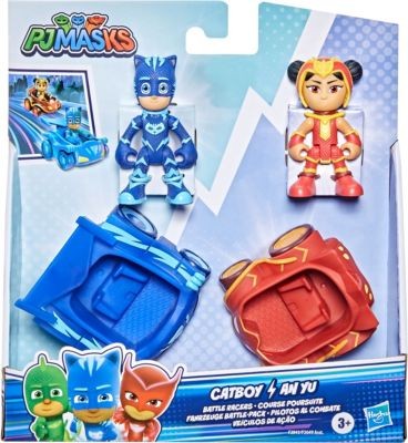 Hasbro PJ Masks Catboy vs An Yu Fahrzeuge Battle-Pack Vorschulspielzeug PJ Masks Catboy vs An Yu Vehicles Battle Pack Дошкольная игрушка
