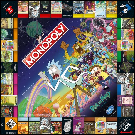 Winning Moves Monopoly Rick and Morty deutsch Монополия Рик и Морти Герман