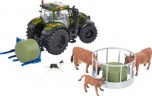 TOMY Traktor Metallic Olivgrun Valtra Spielset mit Zubehor (1:32) Игровой набор Valtra Tractor Metallic Olive Green с аксессуарами (1:32)