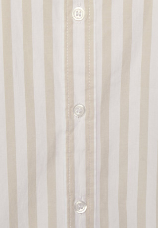 Tommy Hilfiger BANKER STP RELAXED Button-down blouse optic white/sandalwood BANKER STP RELAXED Блузка на пуговицах оптический белый/сандаловое дерево