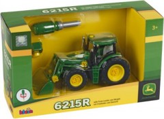 klein klein John Deere Traktor mit Frontlader und Gewicht небольшой трактор John Deere с фронтальным погрузчиком и грузом