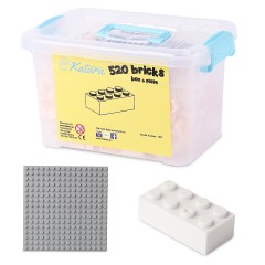 Katara Bausteine Box-Set mit 520 Steinen + Platte + Box Набор строительных блоков из 520 кирпичей + пластина + коробка