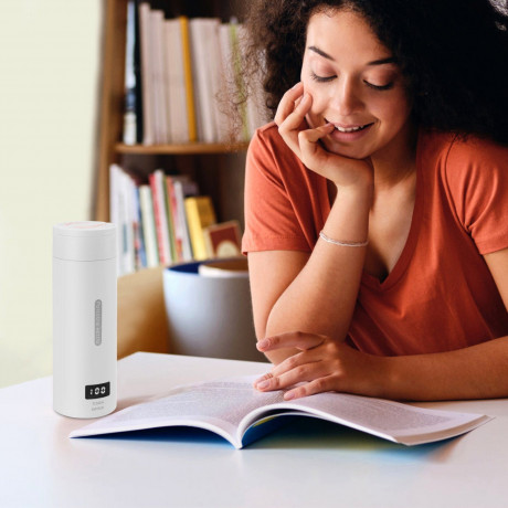 oyajia oyajia Reise-Wasserkocher 300W Reise-Elektrisch-Wasserkocher, 500 ml Tragbarer Mini-Heizbecher, 3 in 1 Mini-Thermobecher 304 Edelstahl-Liner, 230V Teekanne-Heizbecher  Дорожный чайник oyajia Дорожный электрический чайник 300 Вт, портативная мини-на