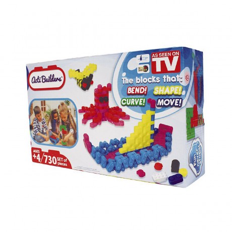 Acti Builders flexible Steckbausteine 730 Teile Steckbausteine гибкие вставные блоки 730 шт. вставных блоков