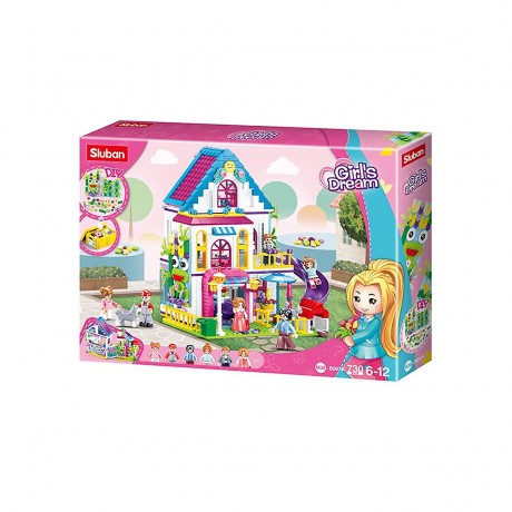 Sluban Klemmbausteine Traum-Villa (730 Teile) Особняк мечты (730 штук)