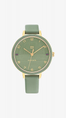 Tommy Hilfiger GP CASE ENAMEL BEZEL  DIAL WITH GP ACCENTS Watch green GP CASE ЭМАЛЬНЫЙ БЕЗЕЛЬ ЦИФЕРБЛАТ С АКЦЕНТАМИ GP Часы зеленый