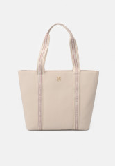 Tommy Hilfiger Tote bag feather white / oatmilk mix Сумка смесь овсяного молока с белым пером