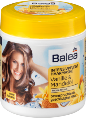 Balea (Балеа) Intensivpflege Haarmaske Vanille & Mande Интенсивный уход Маска для волос ваниль и Миндаль	, 300 мл