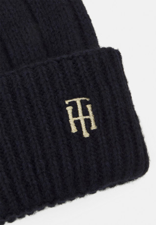 Tommy Hilfiger TIMELESS BEANIE Beanie space blue TIMELESS BEANIE Шапочка космический синий