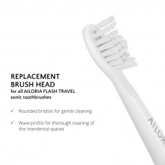 Ailoria Ersatzburstenkopfe Weiss 6er Set 1 Stk. Сменные насадки белого цвета, набор из 6 шт.