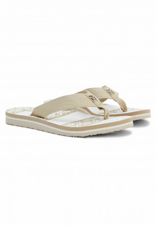 Tommy Hilfiger TH MONOGRAM ESSENTIAL WEBBING  T-bar sandals sandalwood TH MONOGRAM ESSENTIAL WEBBING Сандалии с Т-образной перемычкой сандаловое дерево