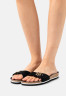 Tommy Hilfiger MOLDED FOOTBED FLAT  Mules black ПЛАТФОРМА С ФОРМОВАННЫМИ СТУПИЦАМИ Мюли черный