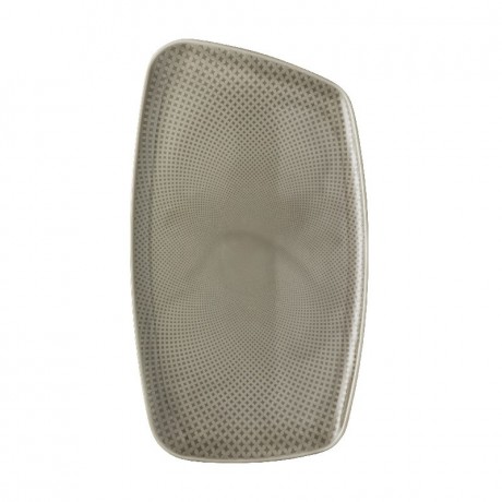 Rosenthal Rosenthal Junto Pearl Grey - Porzellan Platte 36x21 cm Rosenthal Junto Pearl Grey - Тарелка фарфоровая 36x21 см