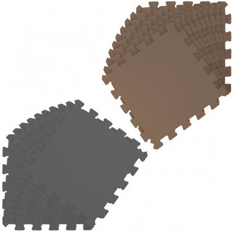 LittleTom Puzzlematte Uni Grau Braun 20 Teile Коврик-пазл Uni Grey Brown 20 деталей