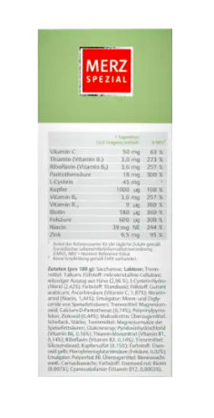 Merz (Мерц) Spezial Haar-Activ Dragees Специальные драже для активного роста волос, 2 уп х 120 шт