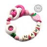 elefantasie Greifling Erdbeere personalisiert mit Namen Игрушка-клатч клубника с именем