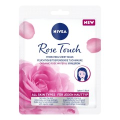 Nivea Rose Touch Hydrating Feuchtigkeitsspendende Tuchmaske  Rose Touch Hydrating Увлажняющая тканевая маска