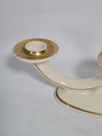 Подсвечник винтажный Limburg Dom Keramik на 3 свечи, фарфор, 27.5 см, Германия, 1970-80гг.