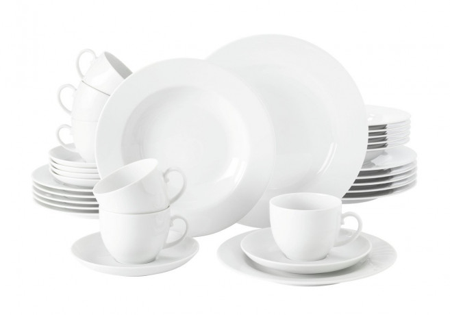 Seltmann Weiden Seltmann Weiden Kombiservice 30-tlg. RONDO Weiss Комбинированный сервиз Seltmann Weiden 30 шт. РОНДО