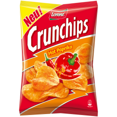 Lorenz Crunchips Hot Paprika Чипсы с паприкой и чили 175г